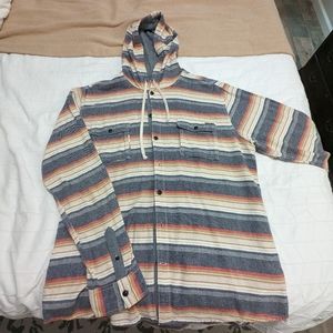Billabong XL long sleeve button up hoodie sweater